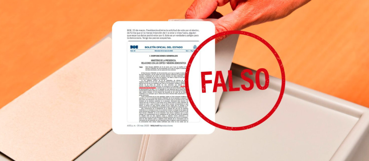 Un tuit que infunde dudas sobre el proceso electoral