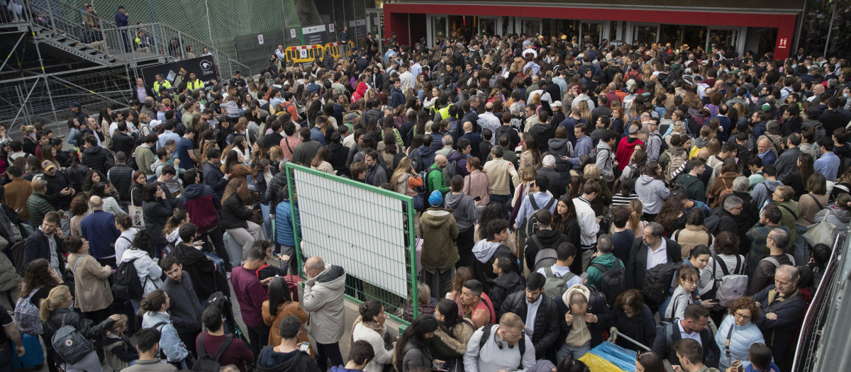 El tráfico en Chamartín se ha visto alterado durante horas