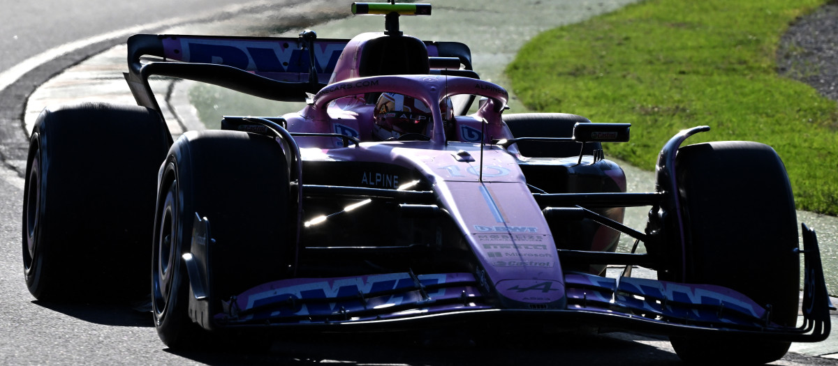 El Alpine de Pierre Gasly en Albert Park