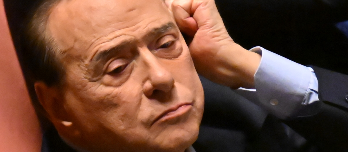 El líder del partido italiano Forza Italia, el senador Silvio Berlusconi