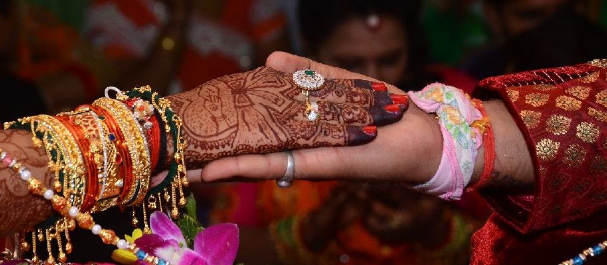 Imagen de una boda celebrada en la India