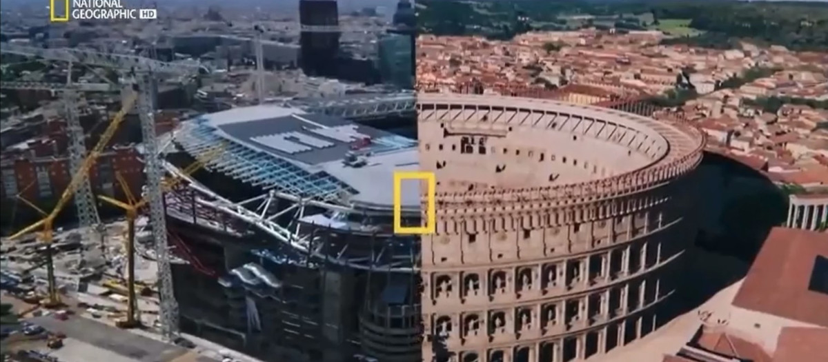 La comparación entre el Bernabéu y el Coliseo, por National Geographic