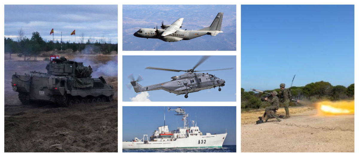 Vehículos de combate Pizarro, T-26. sistema de misiles Mistral, helicópteros NH-90 o buques hidrográficos, entre los nuevos proyectos de Defensa