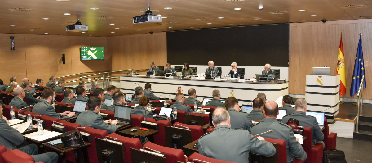 Un momento del Pleno del Consejo de la Guardia Civil celebrado el pasado lunes