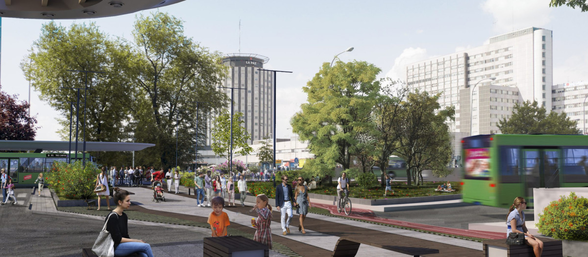 Recreación de cómo quedaría el cubrimiento de Castellana