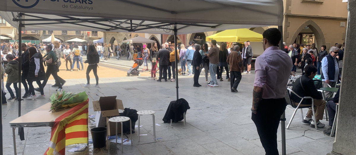 Stand del PP en Vic