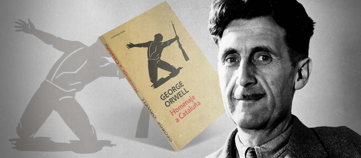 El escritor George Orwell y su 'Homenaje a Cataluña'