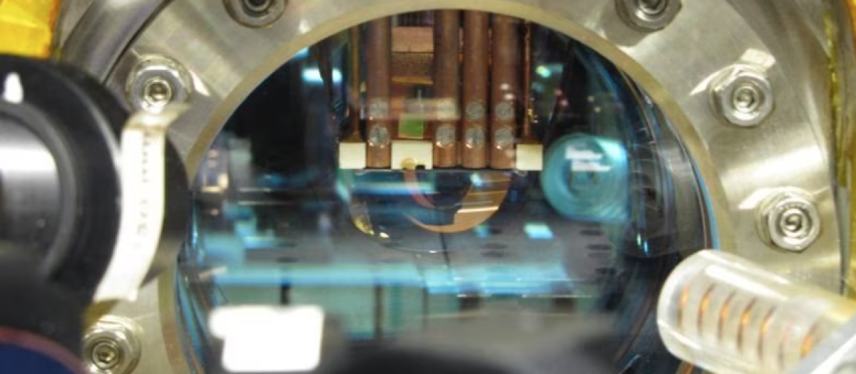 Un atomchip, en un laboratorio de TU Wien (Viena)