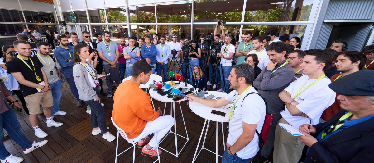 Carlos Alcaraz, en el Media Day