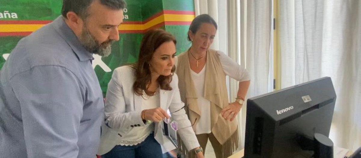 Rafael Saco, Yolanda Almagro y Paula Badanelli