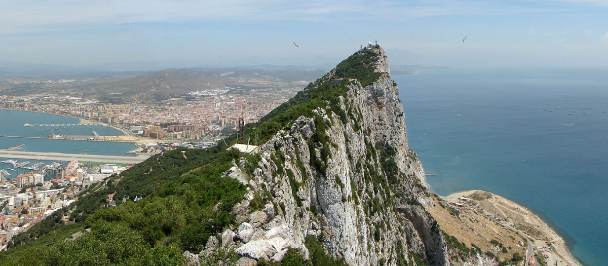 Vista del Peñón de Gibraltar