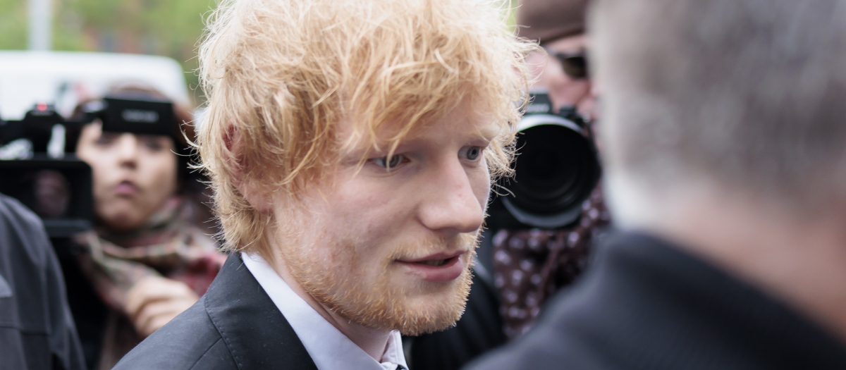 Ed Sheeran, a su llegada a los tribunales de copyright para declarar sobre el supuesto plagio a Marvin Gaye