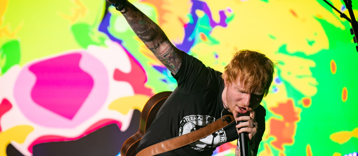 Ed Sheeran en uno de sus últimos conciertos en Londres