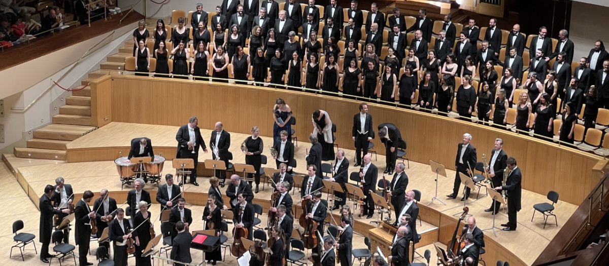 La filarmónica de Berlín, en su concierto en Madrid