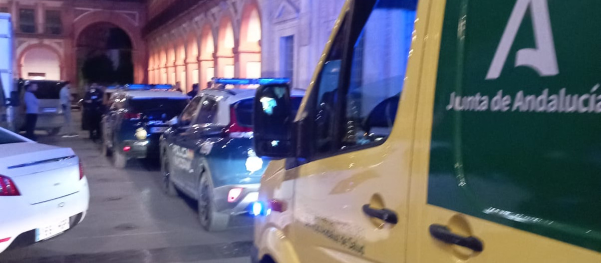 Imagen del dispositivo desplegado anoche en La Corredera.