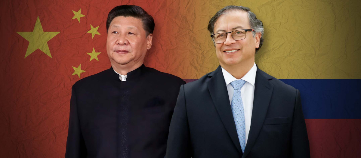 Xi Jinping y Gustavo Petro