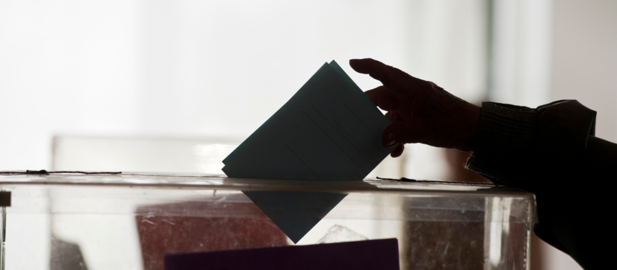 Ciudadano votando