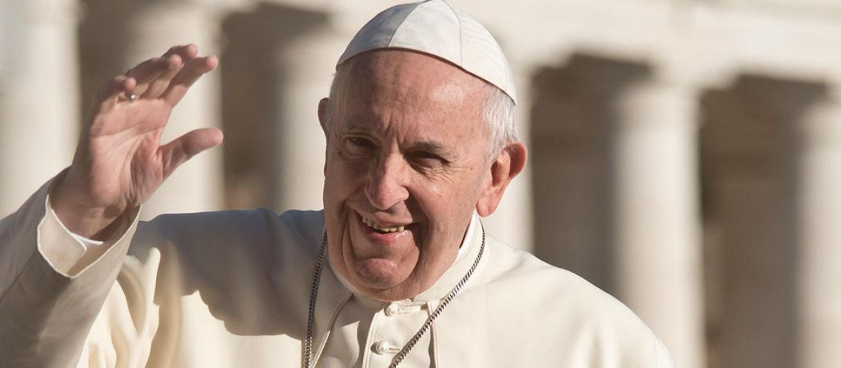 El Papa Francisco, en la plaza de San Pedro