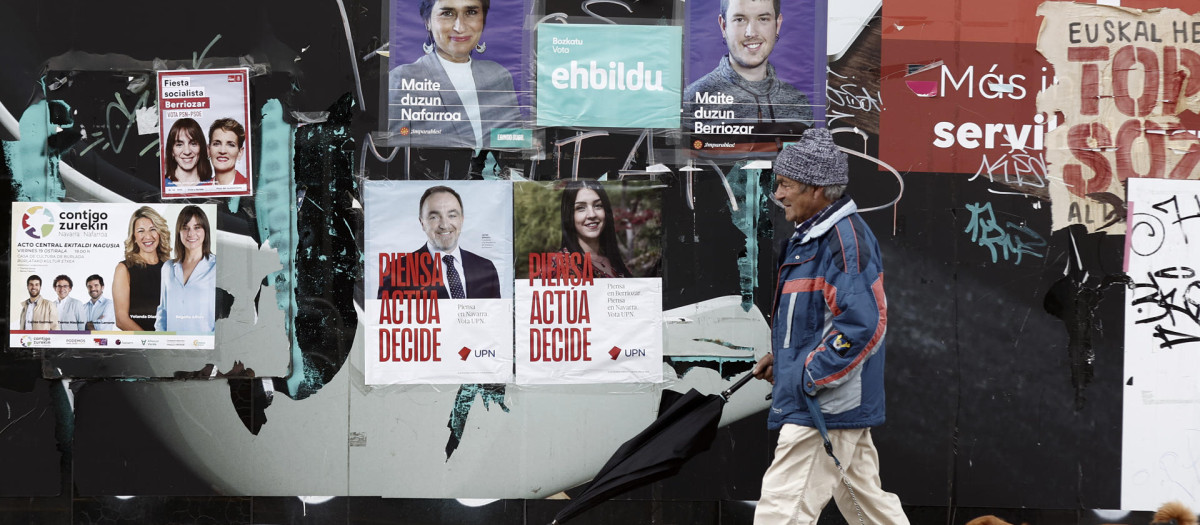 Carteles con los principales candidatos que concurren a las elecciones del 28-M