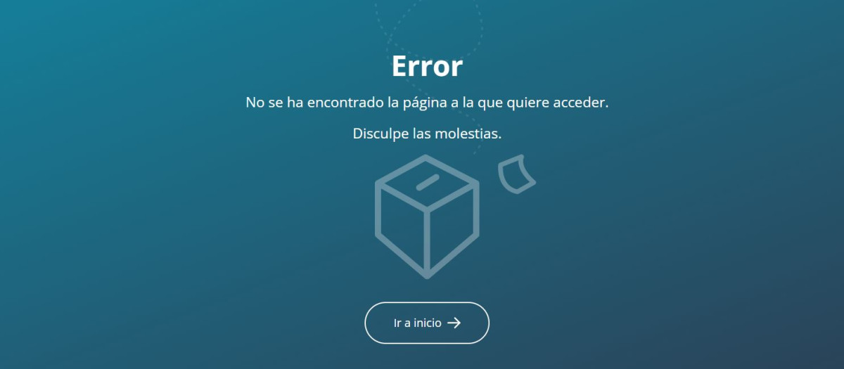 Captura de la página web de recuento de votos