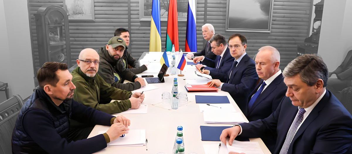Mesa de negociación entre Ucrania-Rusia en Bielorrusia