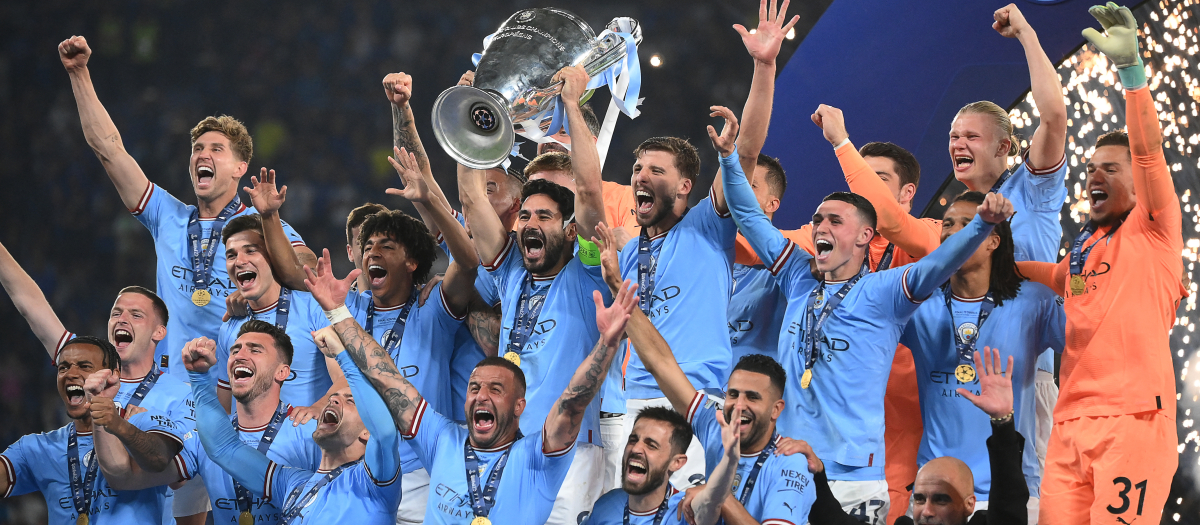 El Manchester City ha conseguido en Estambul su primera Copa de Europa