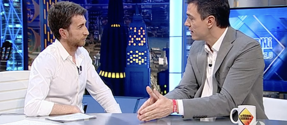 Pedro Sánchez, durante una visita a 'El Hormiguero'