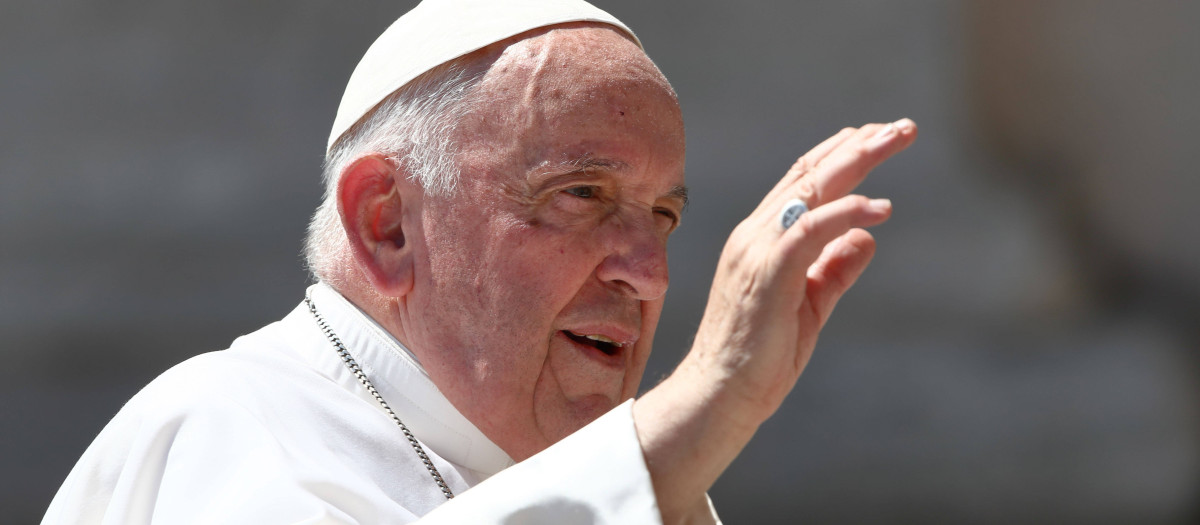 El Papa Francisco durante su última audiencia en el Vaticano