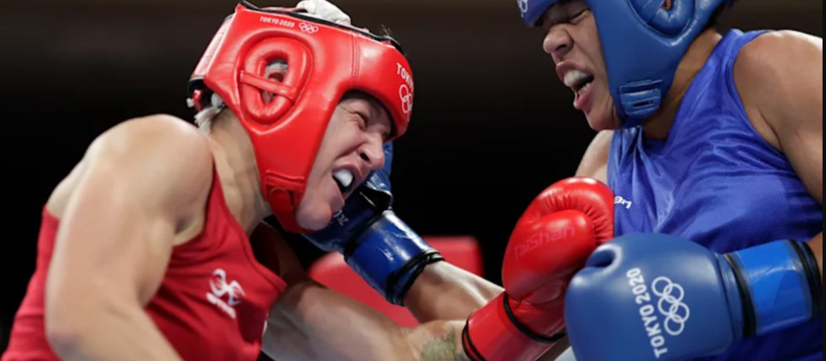 Un combate de boxeo en los últimos Juegos Olímpicos