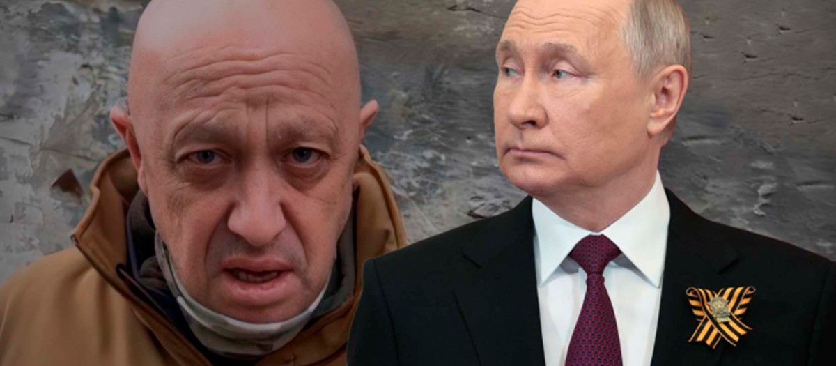 Yevgeny Prigozhin y Vladimir Putin