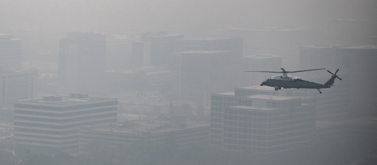 Humo provocado por los incendios de Canadá