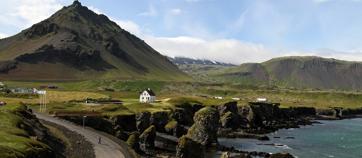 Paisaje de Islandia, país con mejor índice de tranquilidad