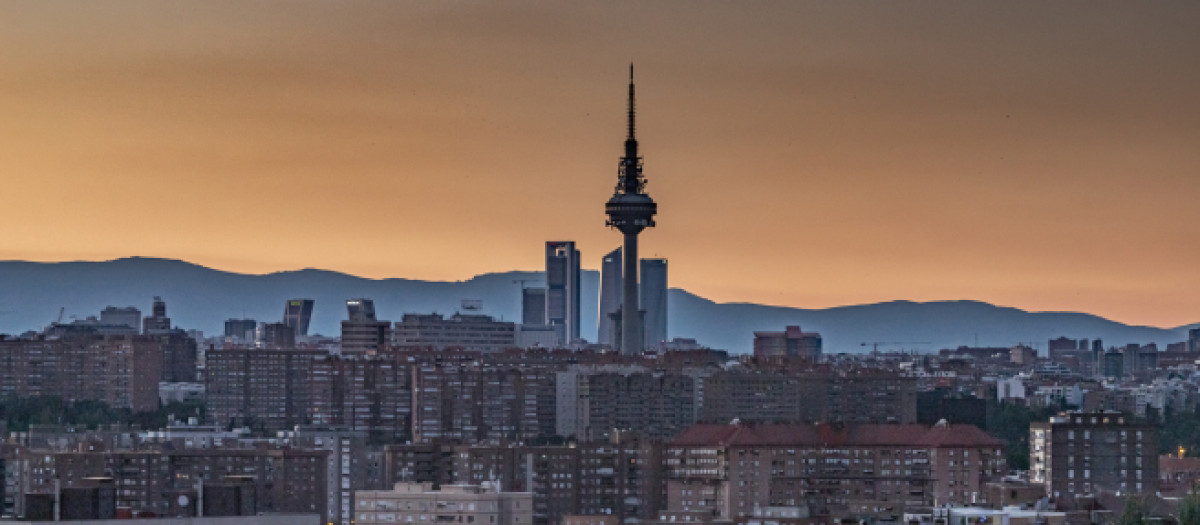 Atardecer en Madrid