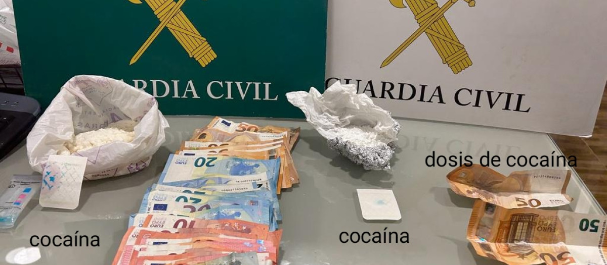 Droga y dinero intervenidos