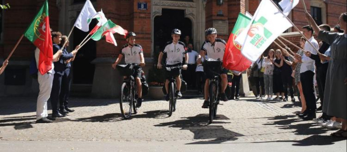 Los ciclistas tratarán de llegar a Lisboa el 30 de julio para unirse a todos los jóvenes de la JMJ