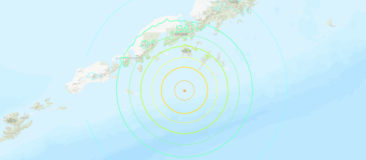 Terremoto en la península de Alaska