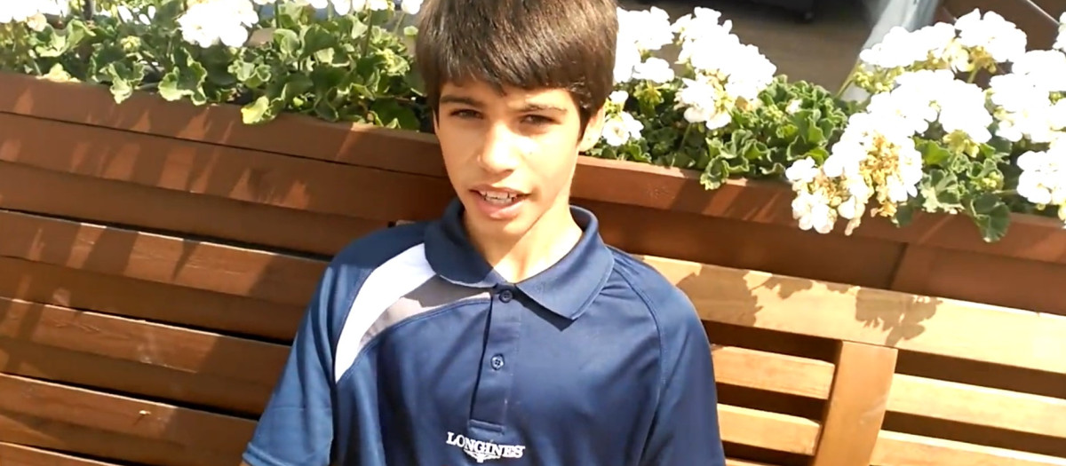 Carlos Alcaraz ya tenía claro con 12 años que quería ganar en Wimbledon