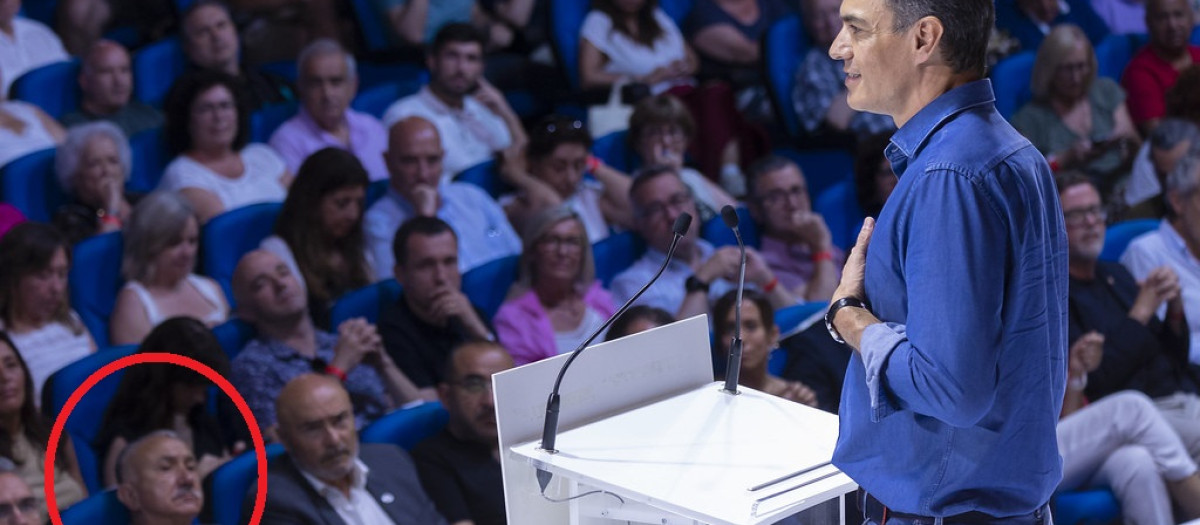 El líder de UGT, en primera fila del mitin de Sánchez en Barcelona