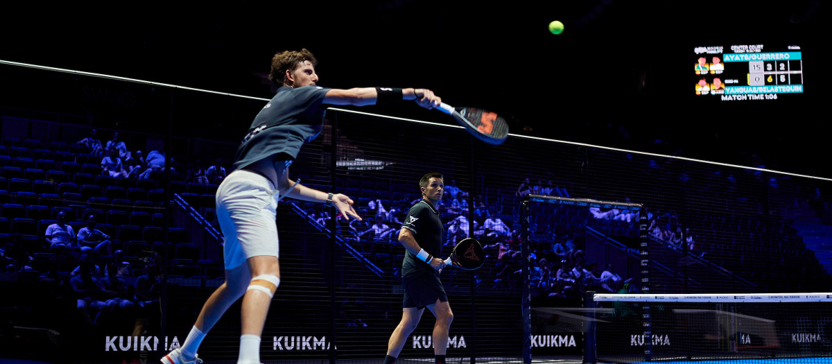 Miguel Yanguas y Fernando Belasteguín en el Madrid Premier Padel