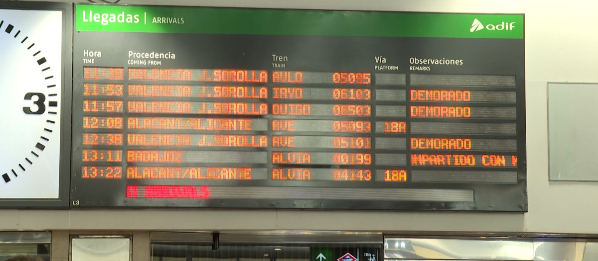 Suspenden la circulación de trenes desde Valencia por una incidencia y piden alternativas para votar