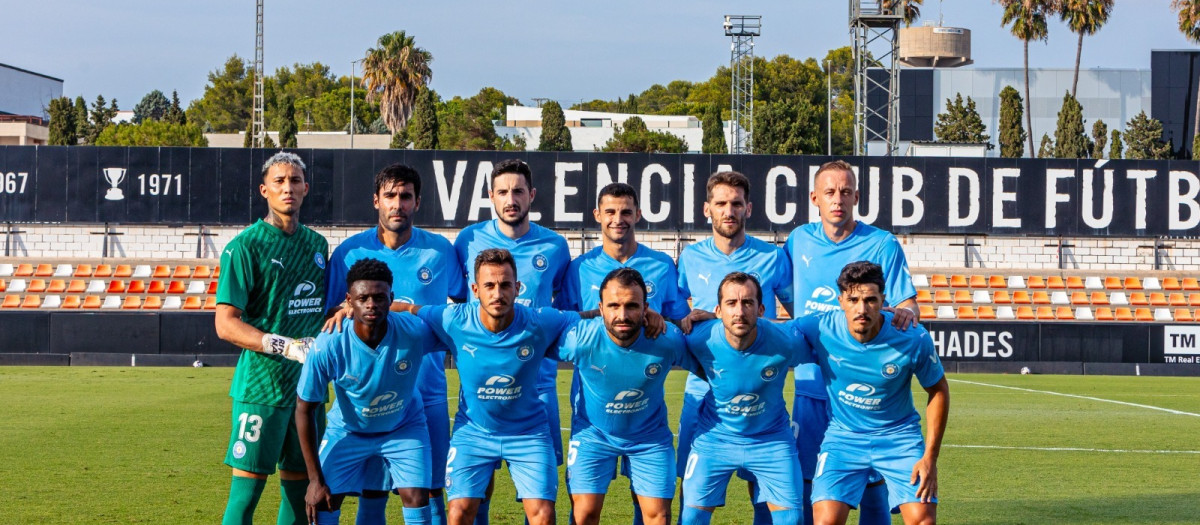 Once inicial del Ibiza en el primer partido de pretemporada