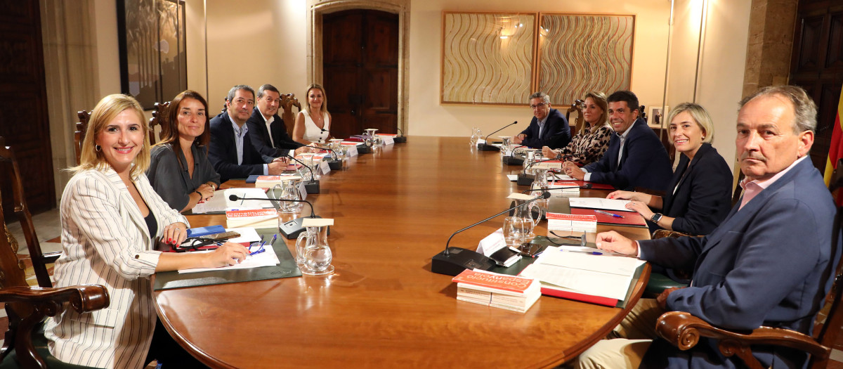 Imagen del Pleno del Gobierno valenciano, presidido por Carlos Mazón.