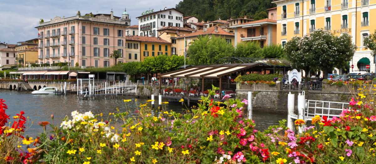 El lago Como en Italia