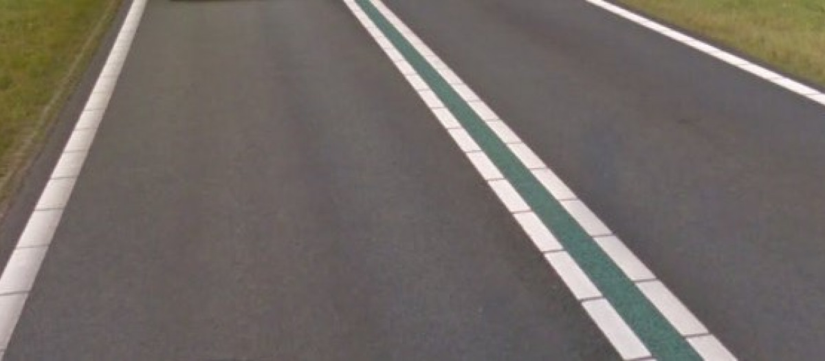 Este tipo de señales horizontales no se emplean en España por el momento