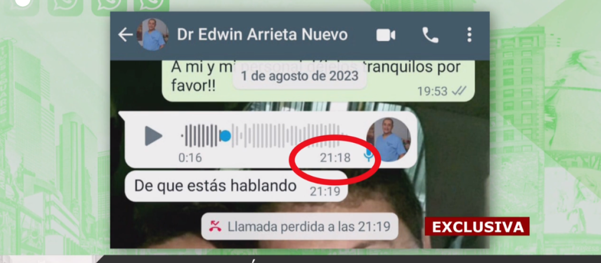 Los últimos mensajes de Edwin Arrieta