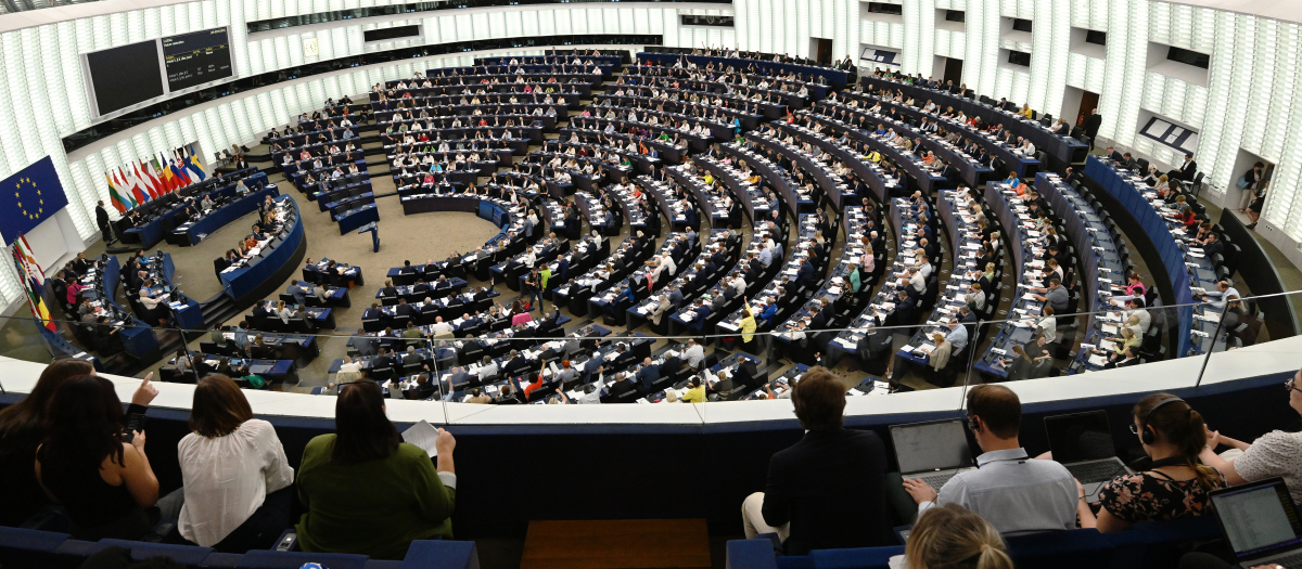 Sesión en el Parlamento Europeo en Estrasburgo