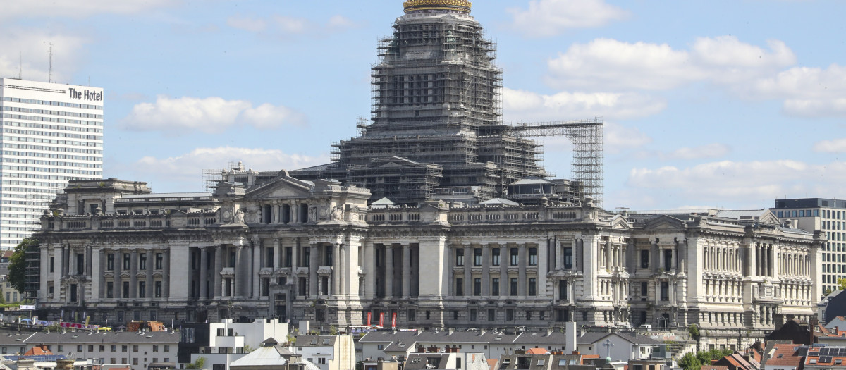 Vista general del Palacio de Justicia de Bruselas
