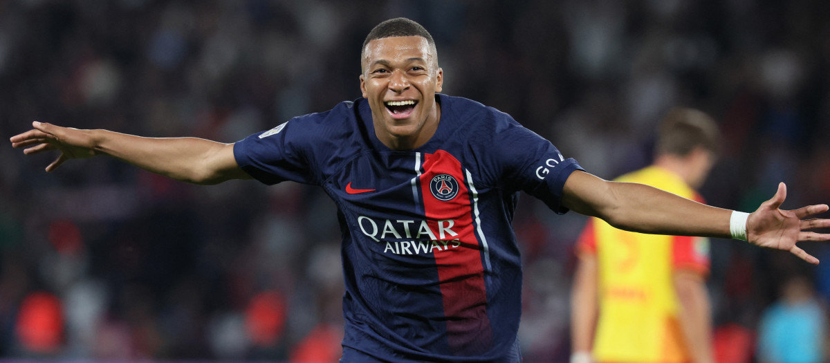 Kylian Mbappé, en uno de los partidos del PSG esta temporada