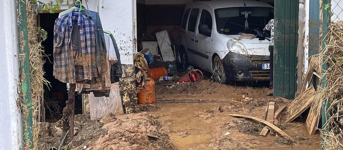 Destrozos en Buenache de Alarcón, en Cuenca