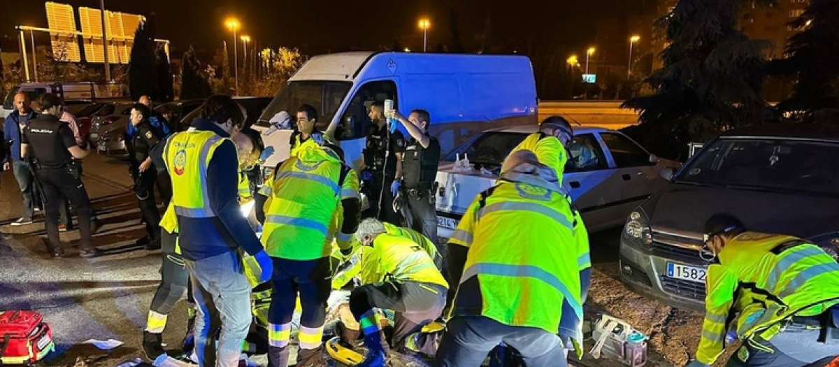 Emergencias Madrid acudieron al lugar de los hecho en Vallecas